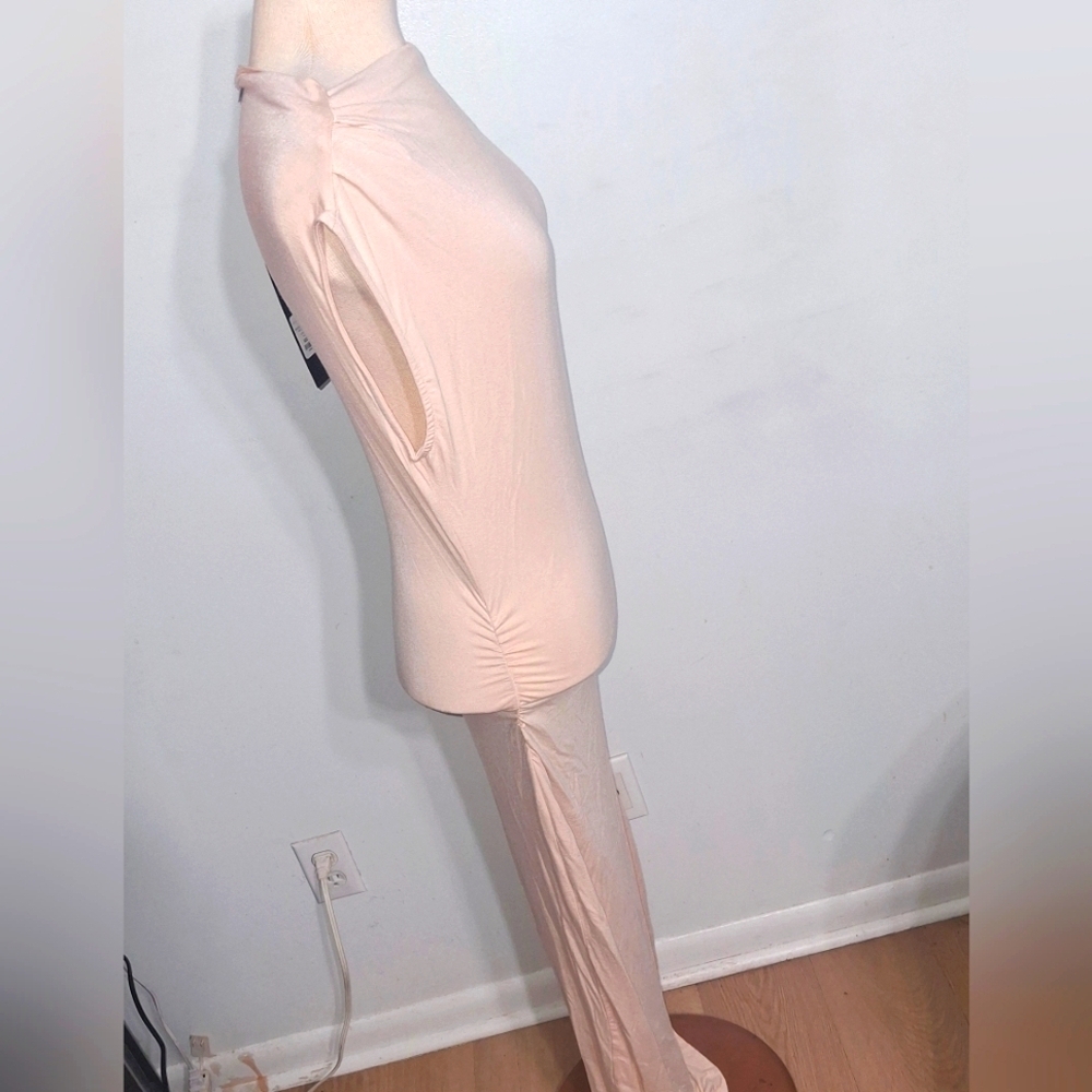 Fashion Nova - Brooke Ruched Midi Dress- W Sz Medium - Picture 6 of 9
